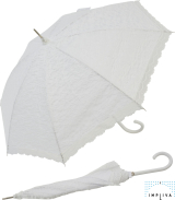 Falcone® Brautschirm Regenschirm Hochzeit mit Spitze...