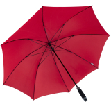 XXL Golfschirm - extra leichter Partnerschirm Fiberglas mit Stabgriff - rot