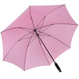 XXL Golfschirm - extra leichter Partnerschirm Fiberglas mit Stabgriff - rosa