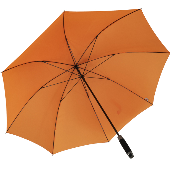 XXL Golfschirm - extra leichter Partnerschirm Fiberglas mit Stabgriff - orange