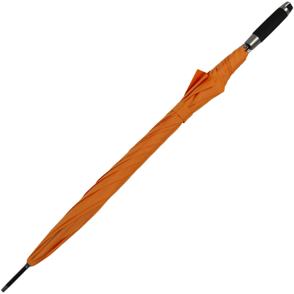 XXL Golfschirm - extra leichter Partnerschirm Fiberglas mit Stabgriff - orange