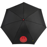 Super Mini Taschenschirm Smiley - rot