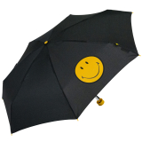 Super Mini Taschenschirm Smiley - gelb