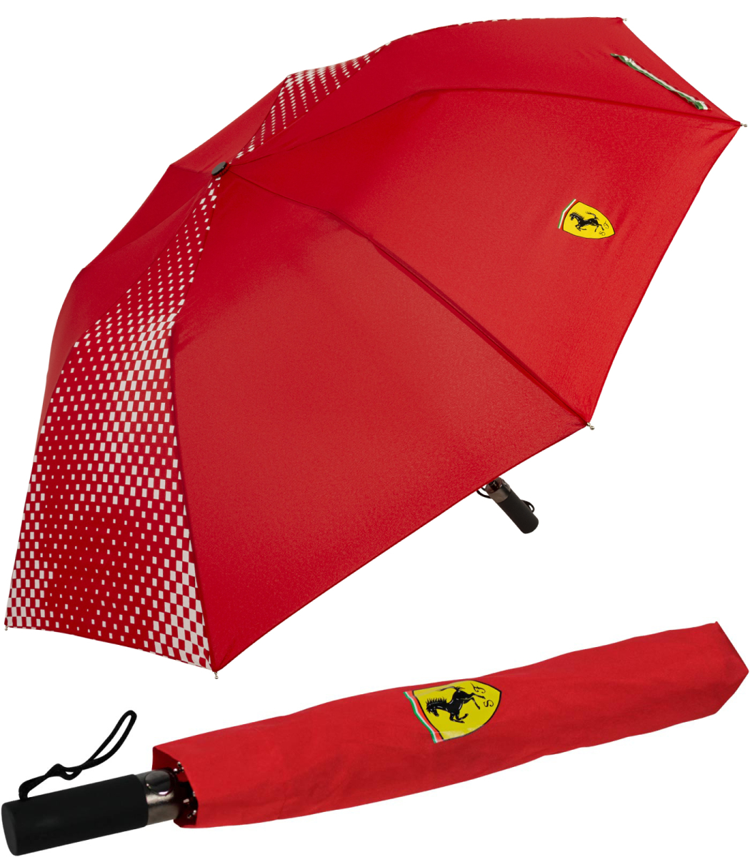 Neue Besonderheit! Ferrari XXL-Taschenschirm rot, € 29,99 - Auf-Automatik