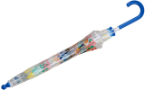 Kinder-Stockschirm transparent Paw Patrol Pfoten - blau