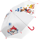 Kinder-Stockschirm transparent Paw Patrol Hi there! - rot