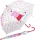 Kinder-Glockenschirm transparent Peppa Pig - Herzen