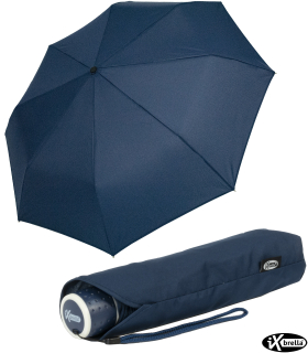 iX-brella Mini Ultra Light - Damen Taschenschirm mit großem Dach - extra leicht - insignia blau