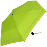 Knirps Kinder-Taschenschirm 4Kids reflective mit Reflexborte - limette