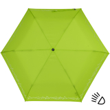 Knirps Kinder-Taschenschirm 4Kids reflective mit Reflexborte - limette