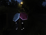 Knirps Kinder-Taschenschirm 4Kids reflective mit Reflexborte - pink