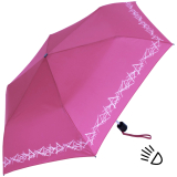 Knirps Kinder-Taschenschirm 4Kids reflective mit Reflexborte - pink