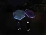 Knirps Kinder-Taschenschirm 4Kids reflective mit Reflexborte - lila