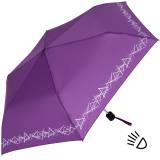 Knirps Kinder-Taschenschirm 4Kids reflective mit Reflexborte - lila
