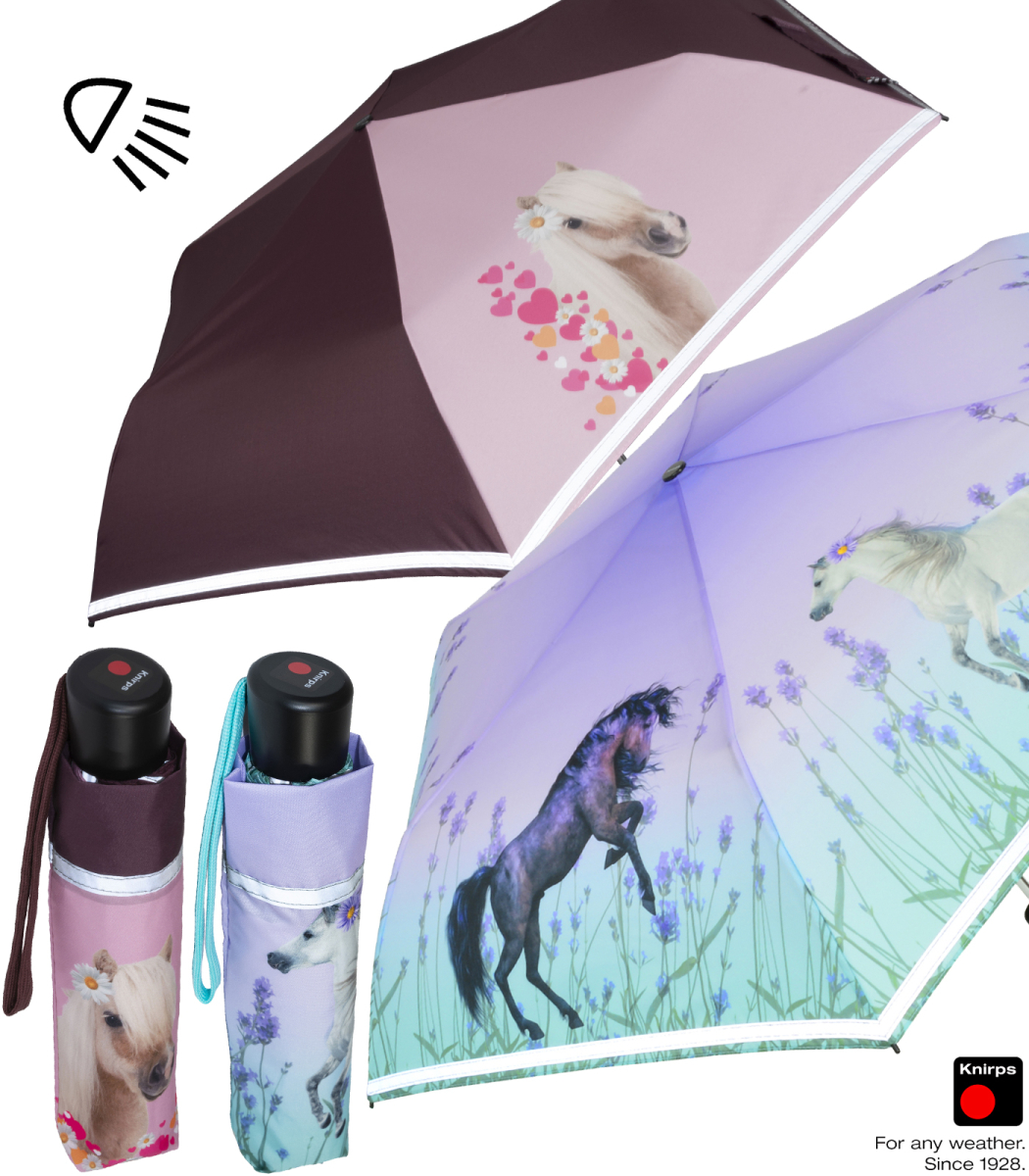 Happy Rain Regenschirm Mit Katzen-Motiv - Taschenschirm Mit Katzengriff Für Echte Katzenfans