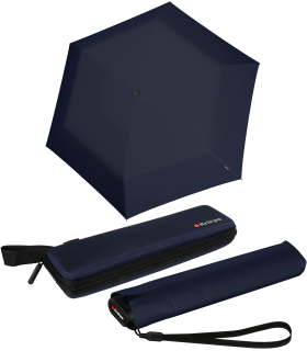 Knirps Taschenschirm US.050 Ultra Light Slim Manual im Etui - navy