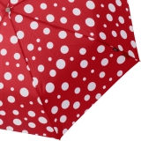 Knirps Taschenschirm Slim Duomatic Auf-Zu-Automatik Dots - rot
