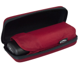 iX-brella Super-Mini-Taschenschirm - winziger Regenschirm im Etui dunkelrot