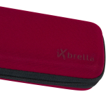 iX-brella Super-Mini-Taschenschirm - winziger Regenschirm im Etui dunkelrot