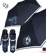 Knirps Kinder-Taschenschirm 4Kids Goal reflective mit...