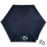 Knirps Kinder-Taschenschirm 4Kids Goal reflective mit Reflexborte - white