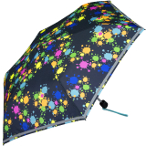 Knirps Kinder-Taschenschirm 4Kids reflective mit Reflexborte - Paintdrops