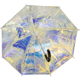 X-brella Shiny Kids Kinderschirm schillernd transparent Glockenschirm
