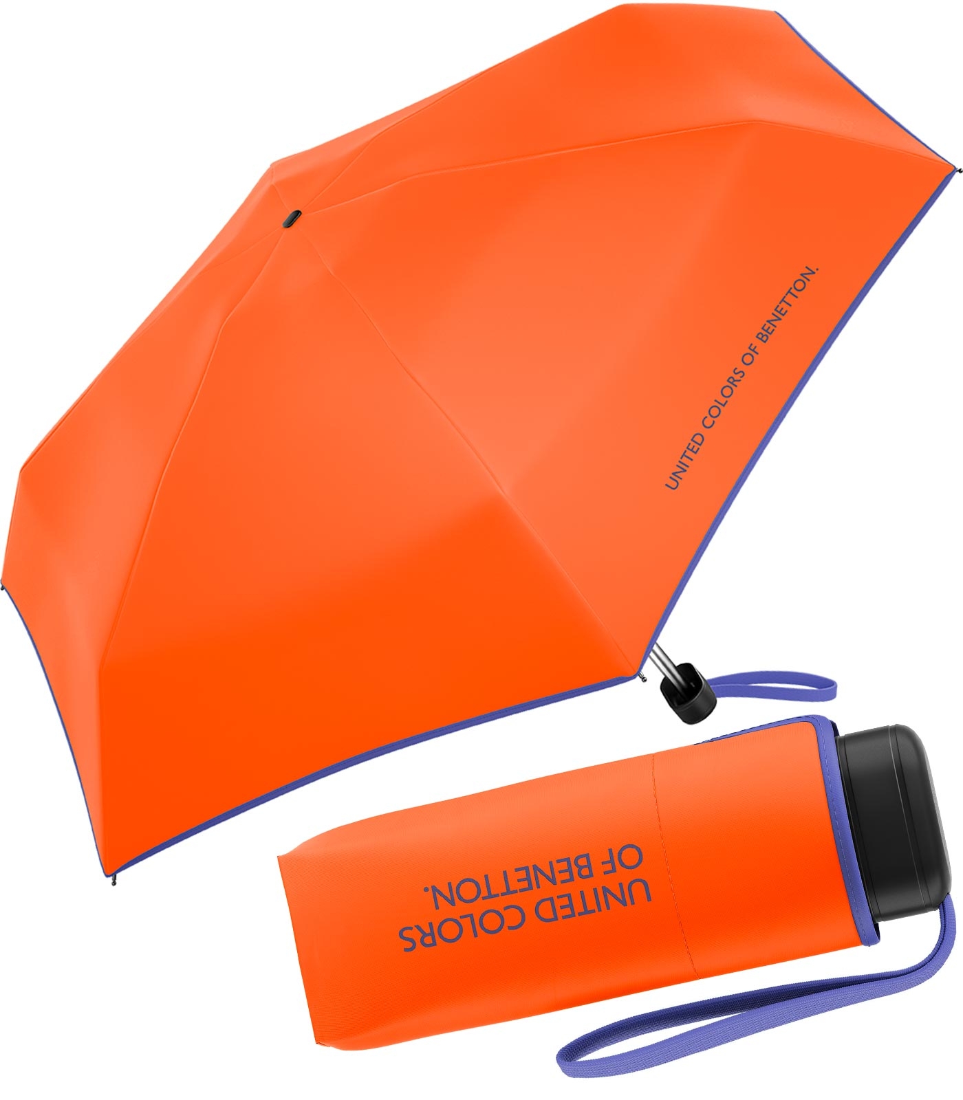 Benetton Taschenschirm Ultra Mini Flat HW 2023 - red orange