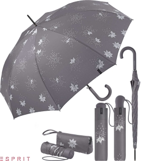 Esprit Regenschirm Bits & Stars silver metallic