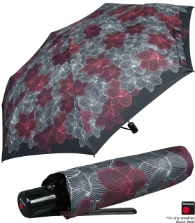 Knirps Taschenschirm Slim Duomatic Auf-Zu-Automatik Stellar black