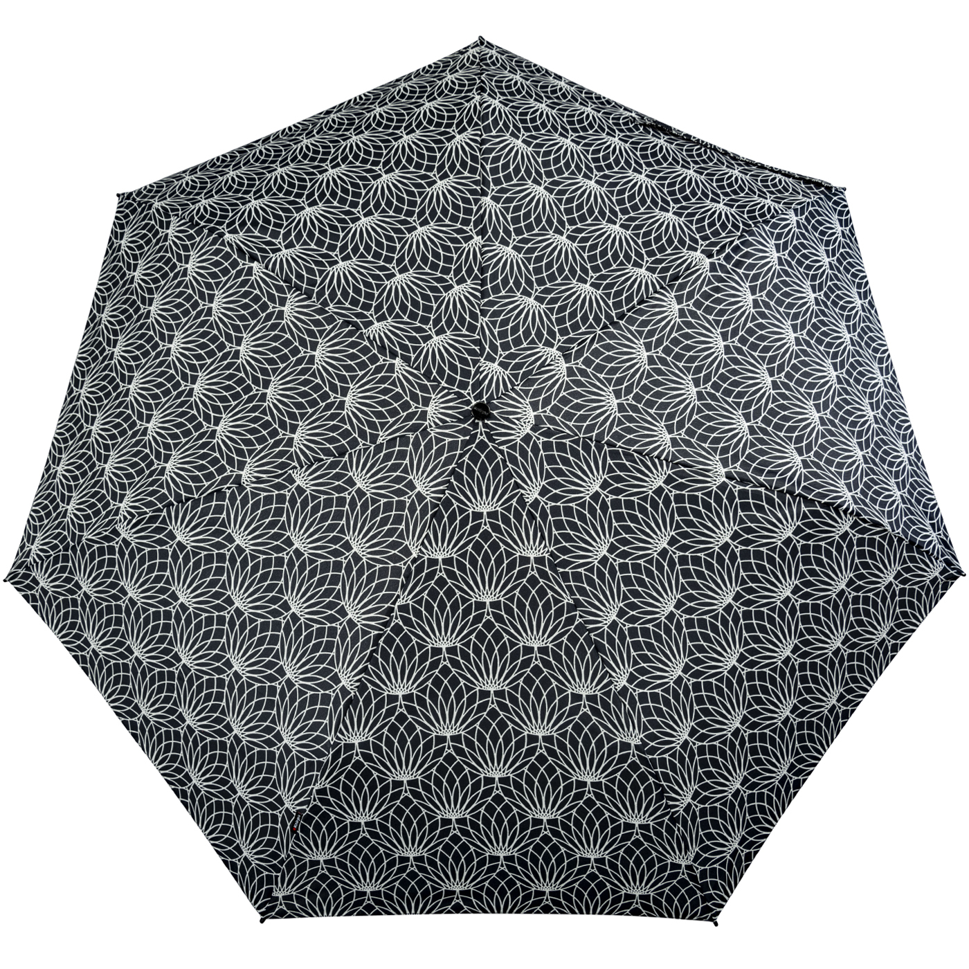 Knirps Taschenschirm Slim Duomatic Auf-Zu-Automatik mit UV-Schutz Renature - black