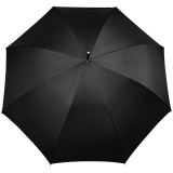 iX-brella überschlagfähiger Fiberglas Stockschirm mit Automatik - windproof - black