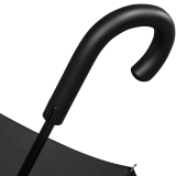 iX-brella überschlagfähiger Fiberglas Stockschirm mit Automatik - windproof - black