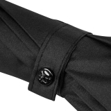 iX-brella überschlagfähiger Fiberglas Stockschirm mit Automatik - windproof - black