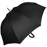 iX-brella überschlagfähiger Fiberglas Stockschirm mit Automatik - windproof - black