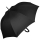 iX-brella überschlagfähiger Fiberglas Stockschirm mit Automatik - windproof - black