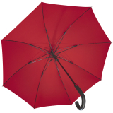 iX-brella überschlagfähiger Fiberglas Stockschirm mit Automatik - windproof - red