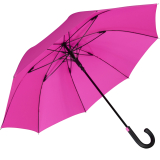 iX-brella überschlagfähiger Fiberglas Stockschirm mit Automatik - windproof - neon pink