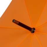 iX-brella überschlagfähiger Fiberglas Stockschirm mit Automatik - windproof - neon orange