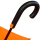 iX-brella überschlagfähiger Fiberglas Stockschirm mit Automatik - windproof - neon orange