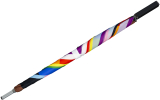 All Square® voll quadratischer Regenschirm - Multicolor Rainbow