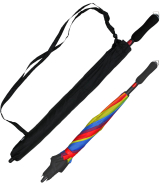 iX-brella Reverse - Automatik Regenschirm umgekehrt - umgedreht zu öffnen - Regenbogen