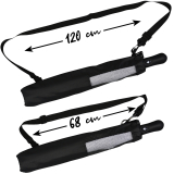 iX-brella XXL 124cm Fiberglas Golf-Taschenschirm mit Automatik - black