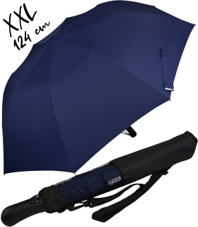 iX-brella XXL 124cm Fiberglas Golf-Taschenschirm mit Automatik - insignia blue