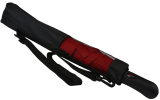 iX-brella XXL 124cm Fiberglas Golf-Taschenschirm mit Automatik - dark red
