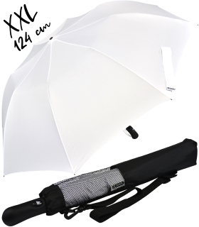 iX-brella XXL 124cm Fiberglas Golf-Taschenschirm mit Automatik - white