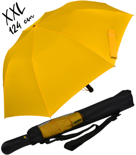 iX-brella XXL 124cm Fiberglas Golf-Taschenschirm mit Automatik - yellow