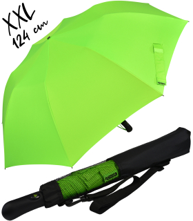 iX-brella XXL 124cm Fiberglas Golf-Taschenschirm mit Automatik - neon green