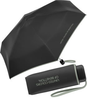 Benetton Taschenschirm Ultra Mini Flat FS 2024 - black-iceberg green