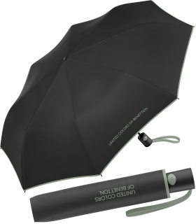 Benetton Taschenschirm Mini Automatik FS 2024 - black-iceberg green